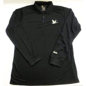 Wawa Goose Pride Employee Uniform Polo Shirt Womens Size XL Black Long Sleeve